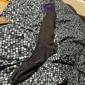 Ralph Lauren purple label charcoal dress socks new old stock